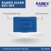 RAMEX Allen Key Set, Allen Key Set Tools Kit, 9pc Hex Allen ... - Image 6