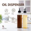 HomeWiz plastic Oil Dispenser 1 Litre | Pack of 2 | Transpar... - Image 3