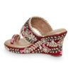 V-WALK Women\'s Slip-Ons Floral Embroidered Ethnic Wedge Hee... - Image 6
