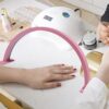 SAZ DEKOR Nail Desk Half Moon Light 3 Color Manicure Light F... - Image 9