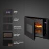 Kaff KMW HN6 BLK Built-in Microwave Oven for Kitchen, 28 Lit... - Image 5