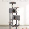 FEANDREA Cat Tree, 75.2-Inch Tall, 4 Levels with Scratching ... - Image 4