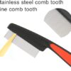 Agirav Flea Lice Comb, Stainless Steel Dog Cat Grooming Comb... - Image 3