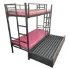 s k grill art Wrought Iron Bunk Bed with Storage Box with Ma... - Image 4