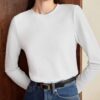 JUNEBERRY® Pure Cotton Round Neck Regular Fit Core Fashion S... - Image 5