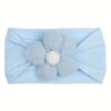 3 Pcs Baby Bows And Headbands, 3Pcs Super Stretchy Nylon Hai... - Image 3