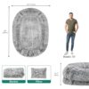 YITAHOME Human Dog Bed, 79"x43" Extra Large Memory Foam Dog ... - Image 5