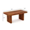 Krishna Wood Decor Wood Dining Table 6 Seater with Chair, 6 ... - Image 9