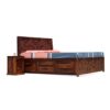 Royal Finish Nivora Solid Wood King Size Bed with Storage - ... - Image 4