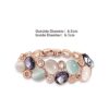 Shining Diva Fashion Latest Stylish Rose Gold Austrian Cryst... - Image 5