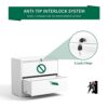 BIZOEIRON 2 Drawer Lateral File Cabinet with Lock, Metal Ver... - Image 6