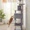 FEANDREA Cat Tree, 75.2-Inch Tall, 4 Levels with Scratching ... - Image 10