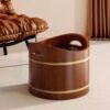 MERISHOPP®Wooden Foot Tub Comfort Foot Soaking Bucket for Wo... - Image 3