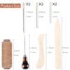 HASTHIP® 11Pcs Bookbinding Tools Kit Leather Craft Tools wit... - Image 3