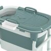 MERISHOPP®Bathroom Tub Large Soft Soaking Standing Bath Tub ... - Image 8