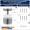 LukLoy SS316 Heavy Duty Glass Railing Standoff Hardware for ... - Image 5