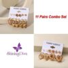 Shining Diva Fashion 11 Pairs Combo Set Latest Stylish Hoop ... - Image 10