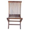 Home furniture Wooden Patio Dining Set Foldable 4 Chair and ... - Image 5