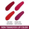 HUDACRUSH Beauty Set of 4 Liquid Matte Mini Lipsticks, Red E... - Image 3
