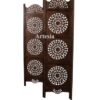 Artesia Handcrafted 4 Panel Wooden Room Partition, Wooden Sc... - Image 6