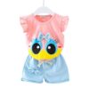4YOU DRESSES Beautiful Dresses for Girls (Peach and Sky Blue... - Image 2