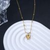 MEENAZ pendant necklace chain for women girls Love anti tarn... - Image 9