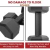 Spanco PVC (Hex Shape) Dumbbells (1 Kg. X 2 = 2 Kg) Pack of ... - Image 8