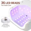 SAZ DEKOR Led Nail Lamp Led Display Large Space Nail Curing ... - Image 5