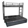 s k grill art Wrought Iron Bunk Bed with Storage Box with Ma... - Image 6