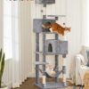 FEANDREA Cat Tree, 75.2-Inch Tall, 4 Levels with Scratching ... - Image 3