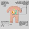 ARVESA Two Month Monthly Milestone Birthday Unisex Peach JS-... - Image 4