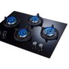 Whirlpool Hob 4 Burner Crystal Glass Auto Ignition Gas Stove... - Image 2