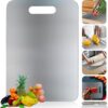 Vasukie 304 Stainless Steel Chopping Board for Kitchen | Non... - Image 2