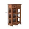 ANGEL FURNITURE Solid Sheesham Kitchen Medium Storage Crocke... - Image 3