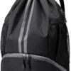 Leosportz Sports Drawstring Bag Backpack for Men Women - Bas... - Image 2