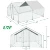 Unovivy Large Metal Chicken Coop Run, Outdoor Walk-In Poultr... - Image 8