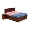 Royal Finish Nivora Solid Wood King Size Bed with Storage - ... - Image 5
