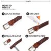 VOGARD Mens Braided Genuine Leather Original Branded Belt | ... - Image 7