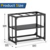 TOCRETOARE Fish Tank Stand 40 Gallon, Metal Aquarium Stand 3... - Image 5