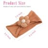 3 Pcs Baby Bows And Headbands, 3Pcs Super Stretchy Nylon Hai... - Image 4
