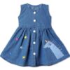 BENKILS Cute Fashion Floral Embroidered Cotton Denim Casual ... - Image 2