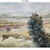 Watercolour Painting (A Wheat Farm View After harvesting fro... - Image 3
