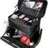 Adson 2 in 1 Beauty Travel Vanity Trolley Makeup Case, Porta... - Image 4