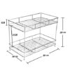 12FOR COLLECTION Stainless Steel 2 Tier Countertop Kitchen R... - Image 3