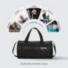 Cranique Duffle Gym Bag with Shoe Compartment & Yoga Mat Hol... - Image 8