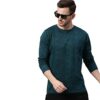 Urbano Fashion Men\'s Dark Green Printed Full Sleeve Slim Fi... - Image 2