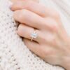 180 Royal Gems Diamond Gold Ring for Women Girls Heera Stone... - Image 3