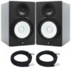 YAMAHA Hs8-Combo-Amz-1 XLR Studio Woofer Monitor Pair, Black - Image 2