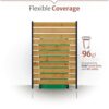 Enclo Privacy Screens 5ft H x 3.2ft W No Dig Cedar Wood Priv... - Image 8