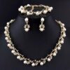 Shining Diva Fashion Stylish Combo 18k Gold Plated Pearl Nec... - Image 3